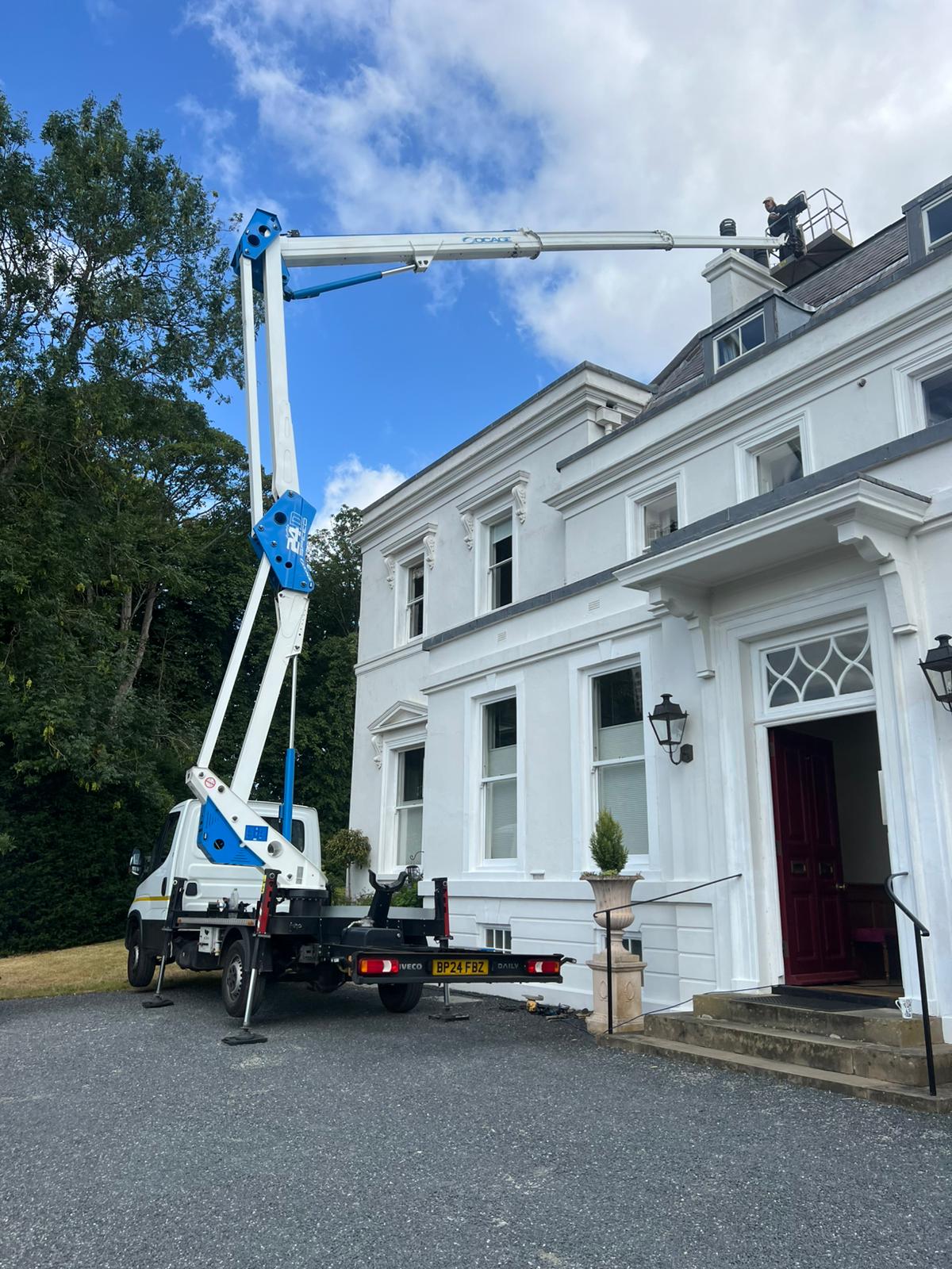 Chimney repair from cherry picker in Littleport